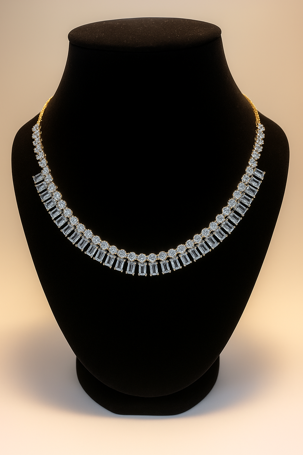 Lunara Frost Silver-Plated Necklace Set