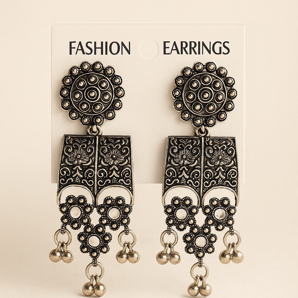 Gold-Plated Tribal Choker Set with Earrings & Maang Tikka