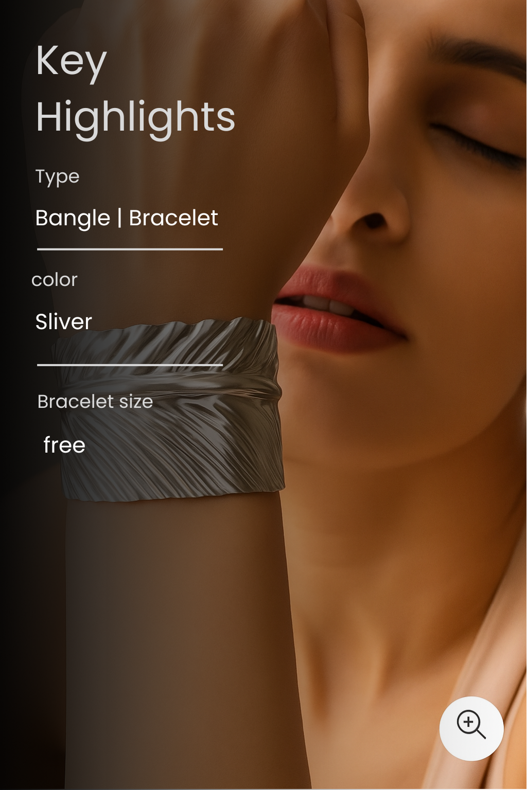 Celeste Leaf Engraved Silver Cuff